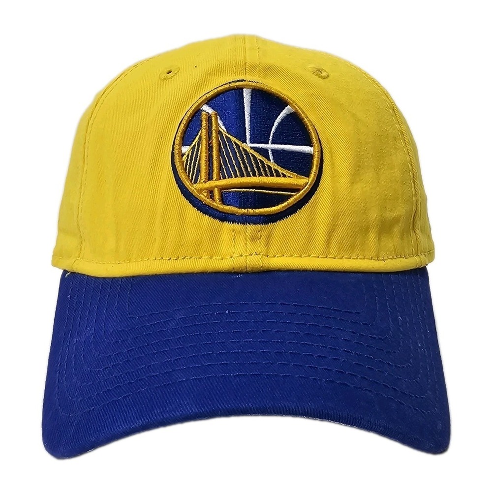 New Era Golden State Warriors NBA Yellow Embroidered 9Twenty Adjustable Hat Cap